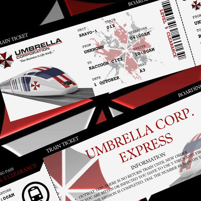 TIcket Tren Raccoon City -Umbrella Corp.