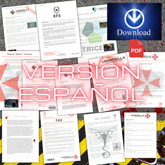 RESIDENT EVIL DOCUMENTOS "pdf" (versión en español)